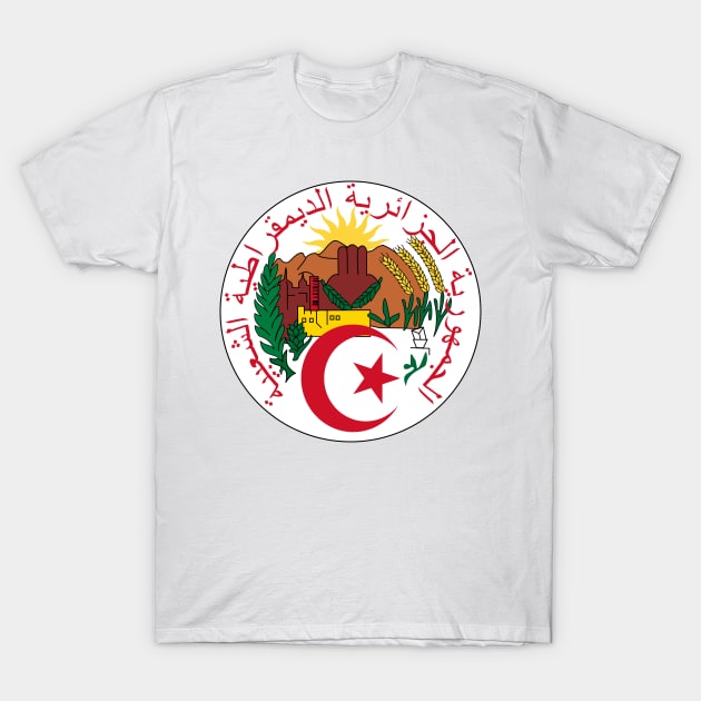 Seal of People's Democratic Republic of Algeria T-Shirt by Flags of the World